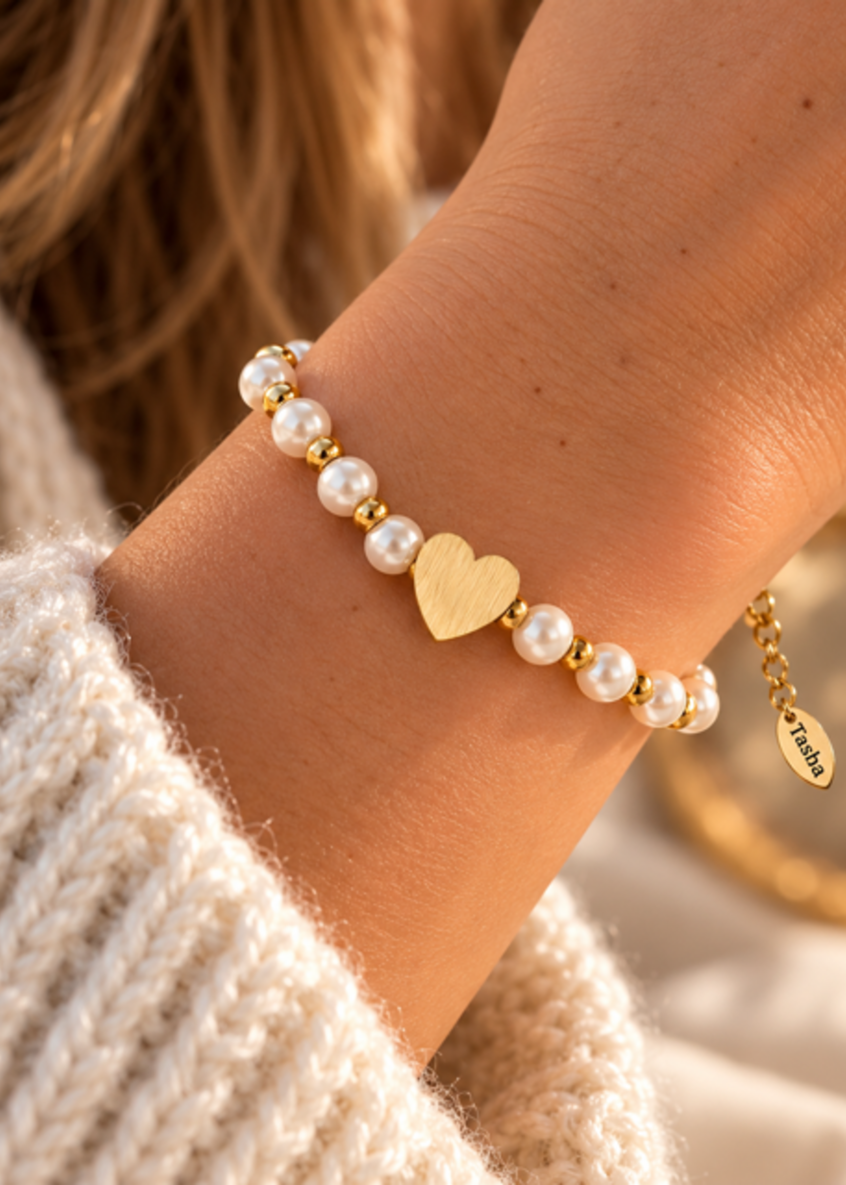 Tasha Jewelry Pearl Heart love