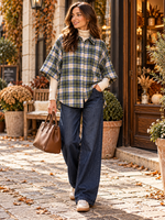 INKOOP NAJAAR/ WINTER 2026 Blouse ruit Green Lillie
