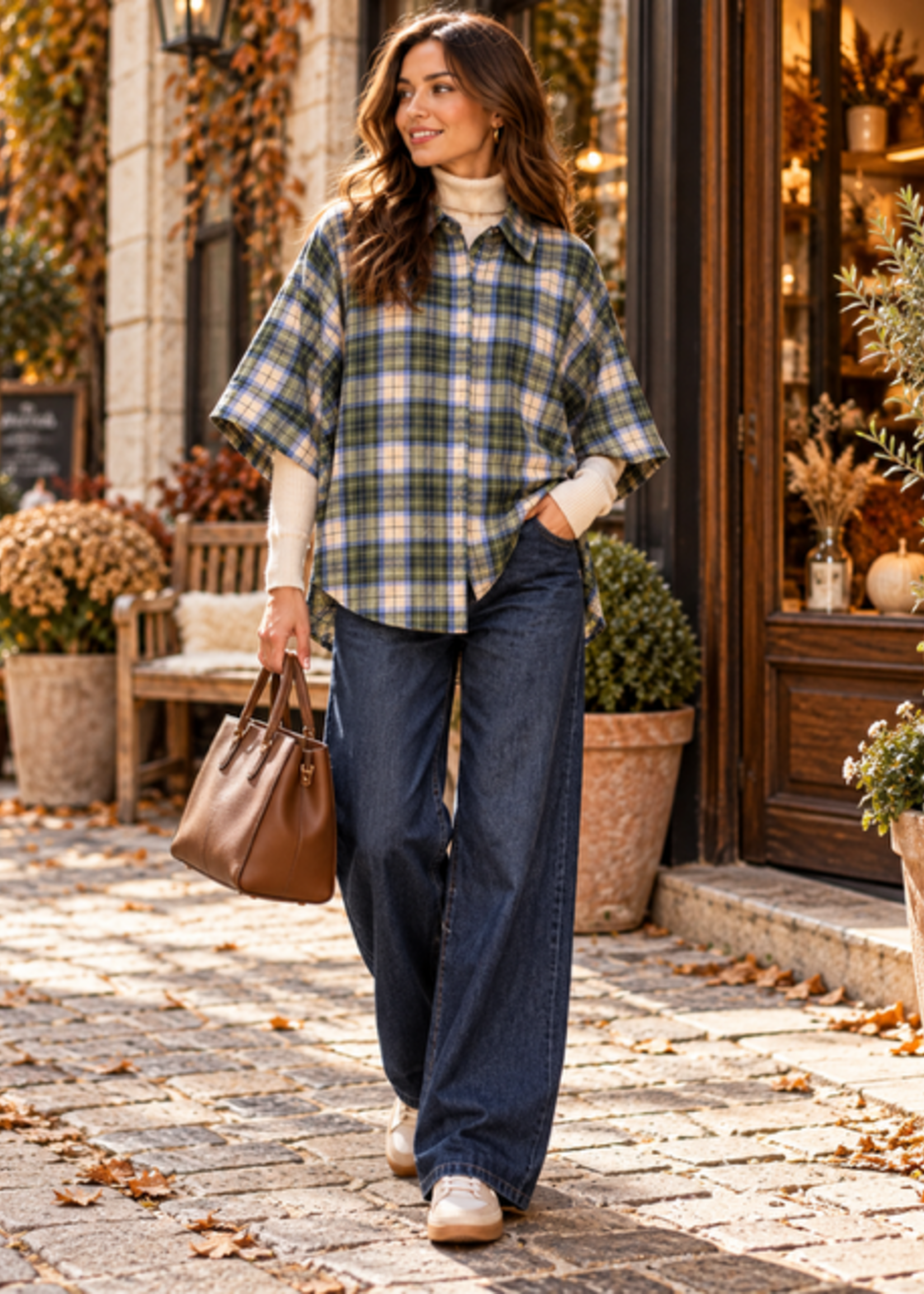 INKOOP NAJAAR/ WINTER 2026 Blouse ruit Green Lillie