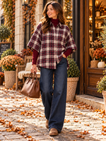 INKOOP NAJAAR/ WINTER 2026 Blouse ruit bordeaux