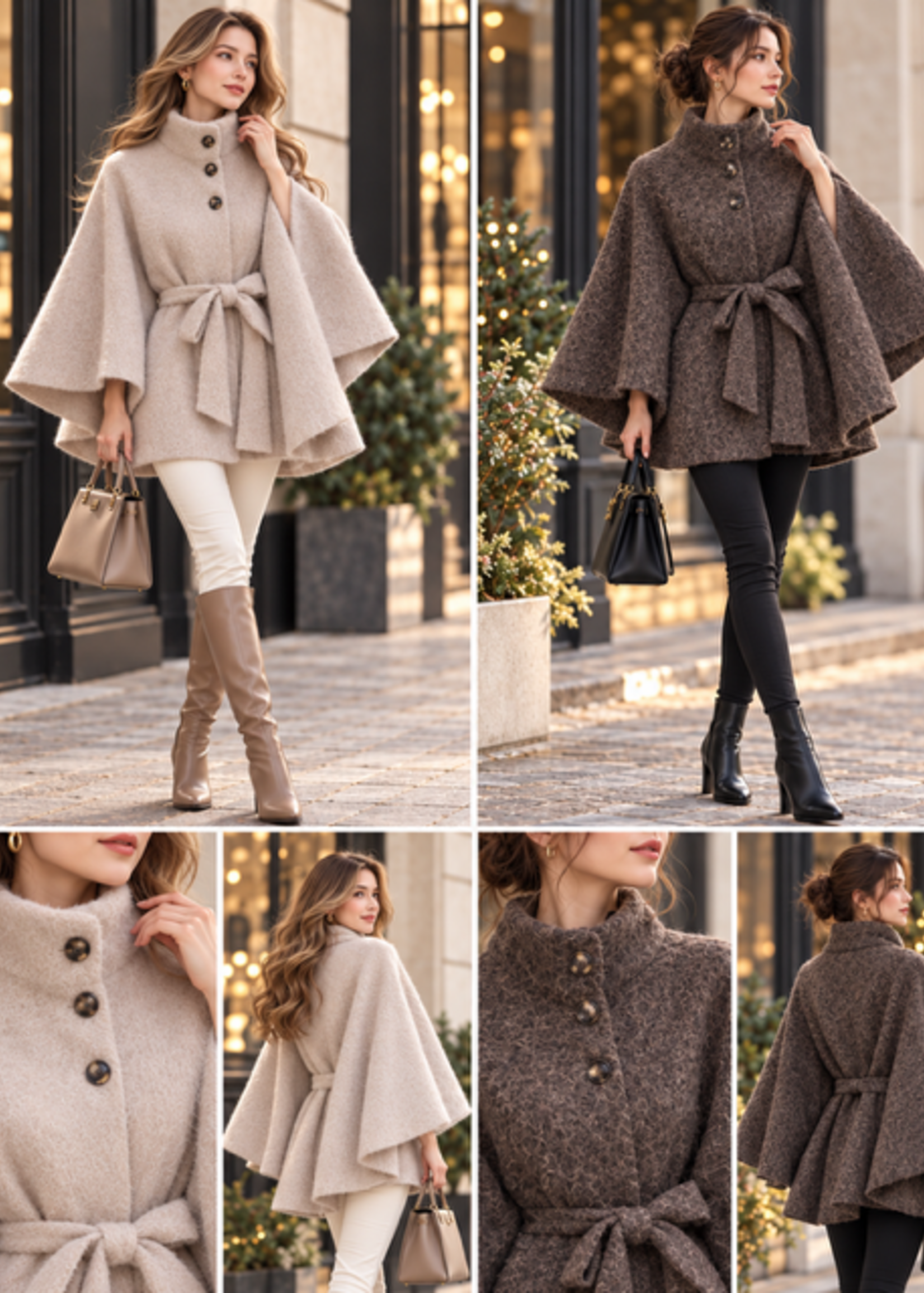 INKOOP NAJAAR/ WINTER 2026 Poncho Cape (2 kleuren)