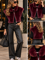 INKOOP NAJAAR/ WINTER 2026 Fale Fur Bordeaux & Brown