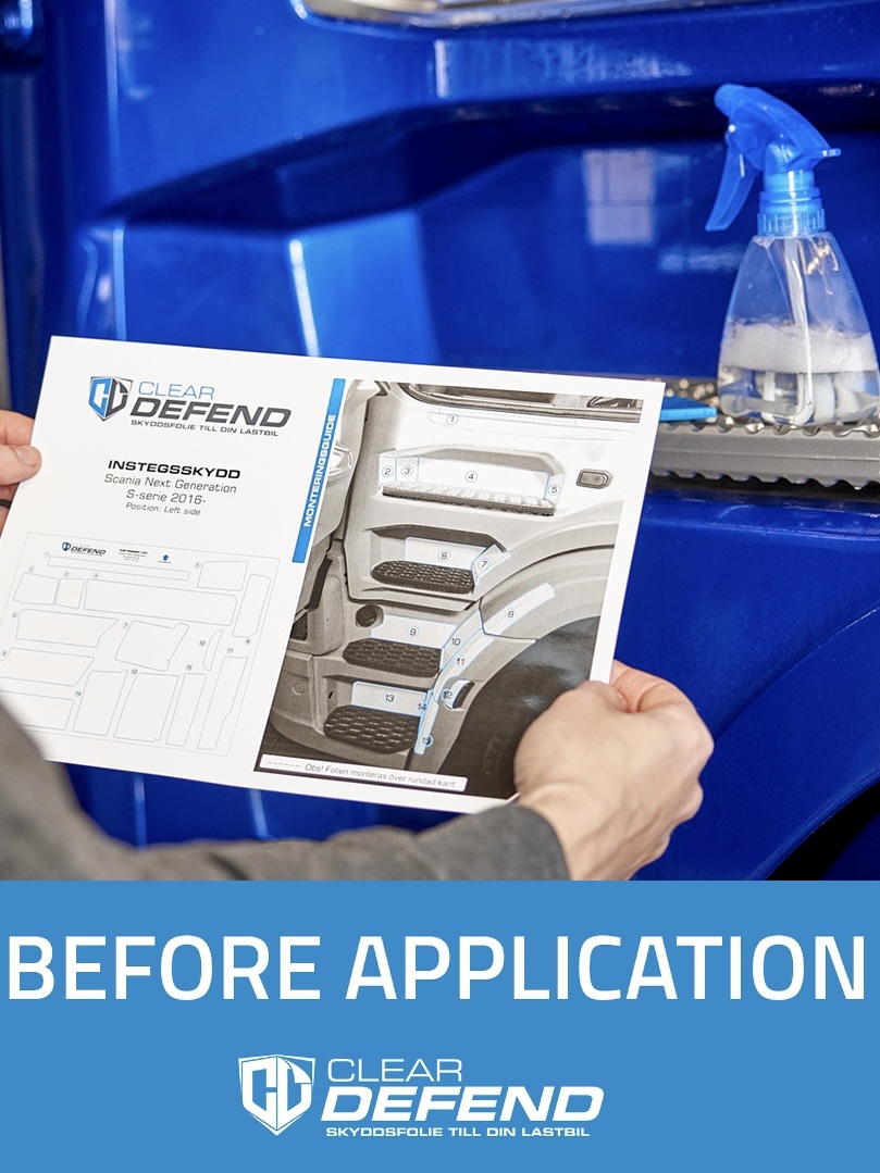 ClearDefend beschermfolie voor Scania NG