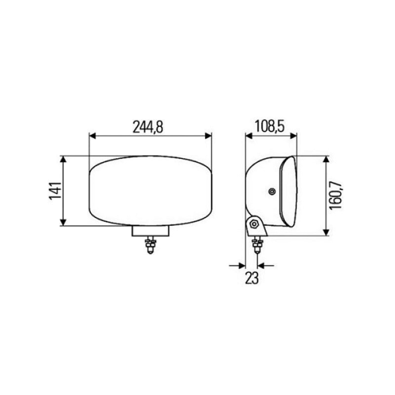 Hella Jumbo 320 verstraler halogeen