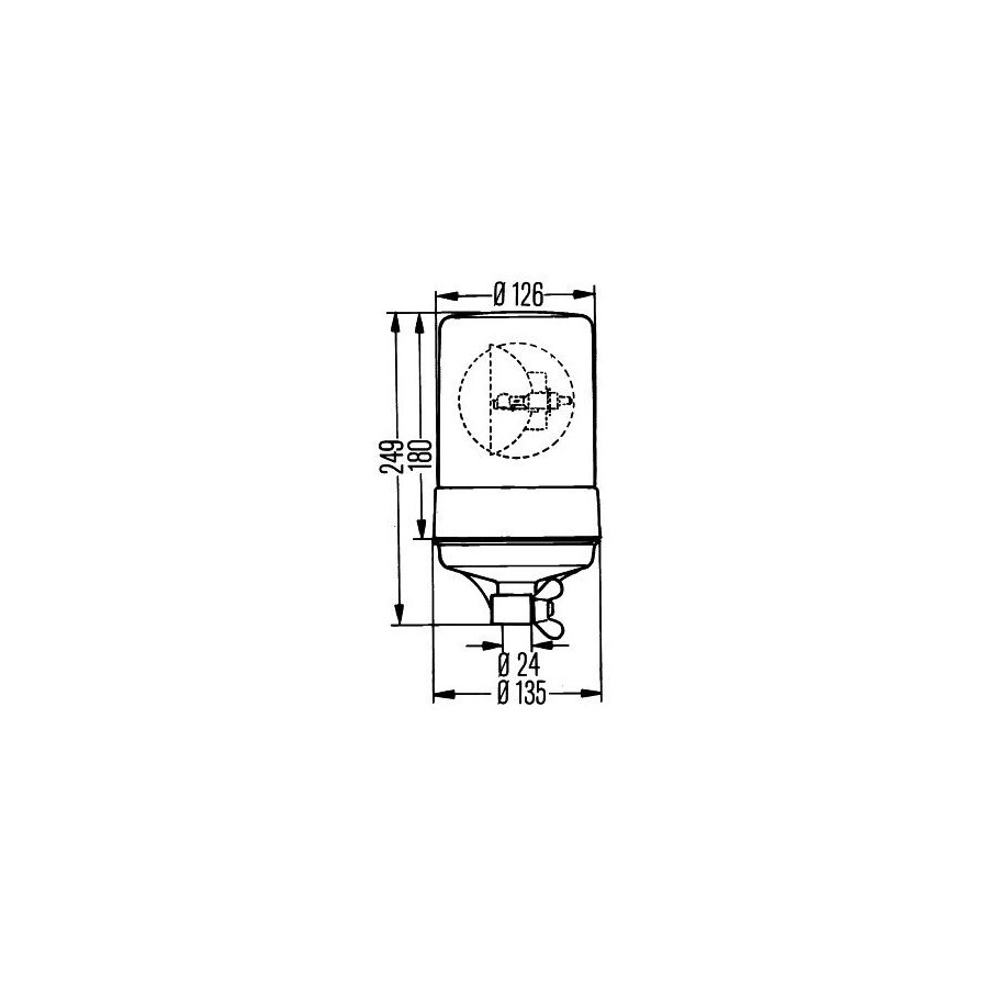 Hella Zwaailamp KL600