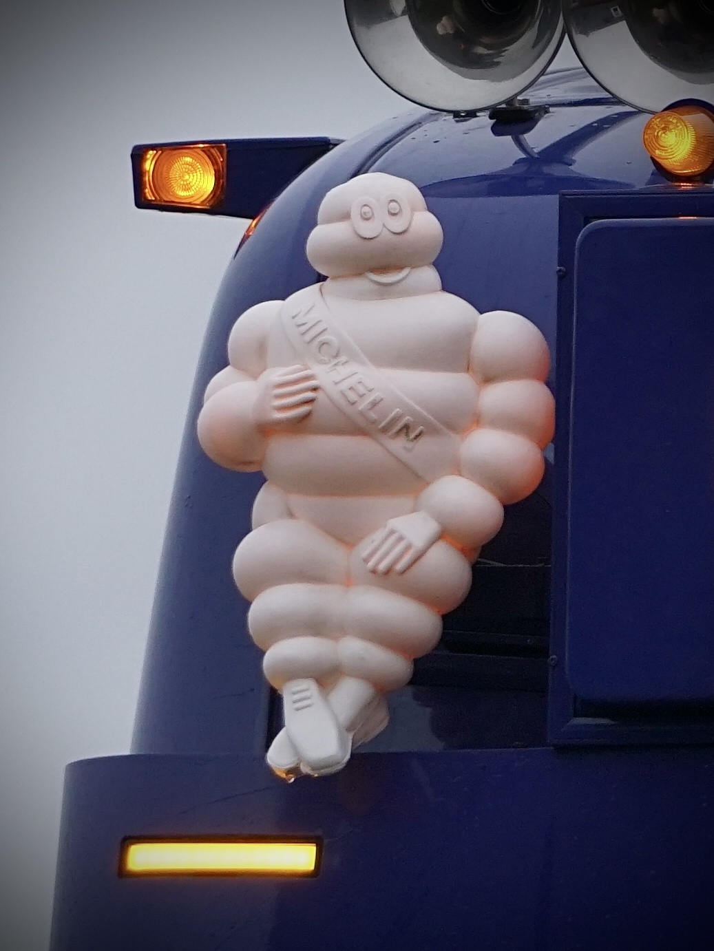 Turbo Truckparts Michelinpop steun met fitting (RVS)