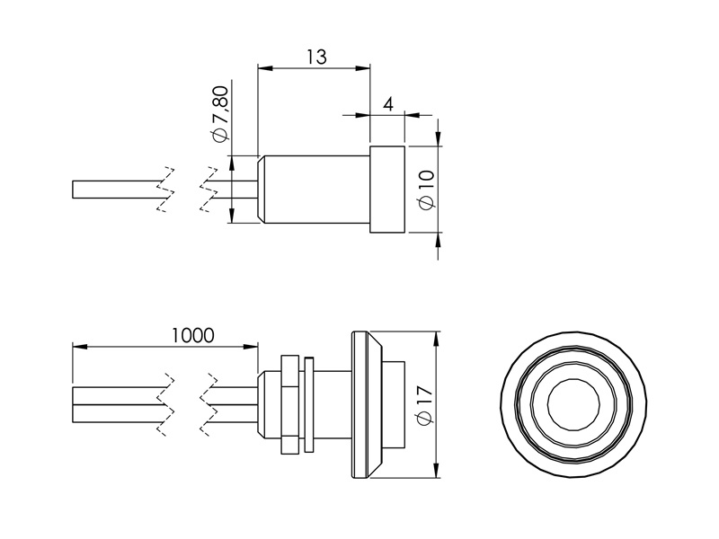 LED mini spot rood (5 stuks)