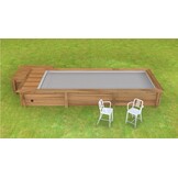 Houten Urban Stadszwembad 6.00 x 2.50 x 1.33 Met Automatisch Rolluik