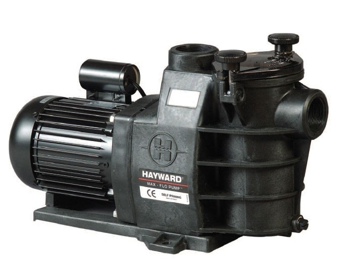 Hayward Max Flo Zwembadpomp 15m3/u 380v 1.5 pk - krachtstroom