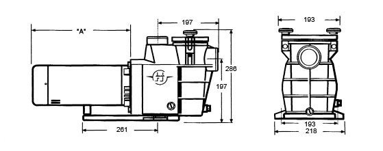 Hayward Max Flo Zwembadpomp 19m3/u 230v 2 pk