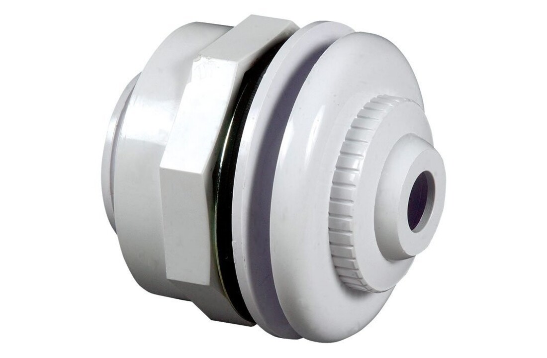Hayward inlaatfitting prefab en polyesterbaden - 19MM