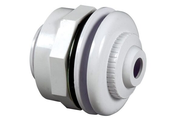 Hayward inlaatfitting prefab en polyesterbaden - 19MM