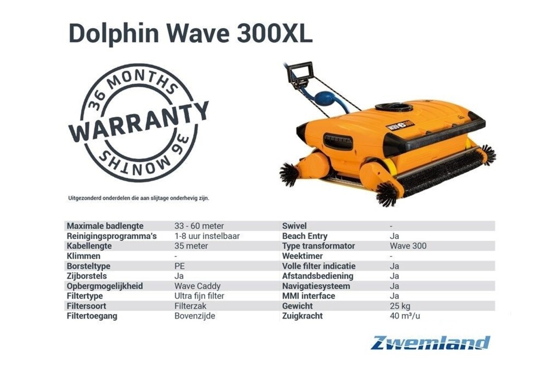 Dolphin Wave 300XL Zwembadrobot