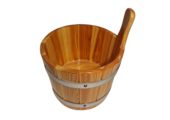 Sauna emmer 5 liter, blank gelakt