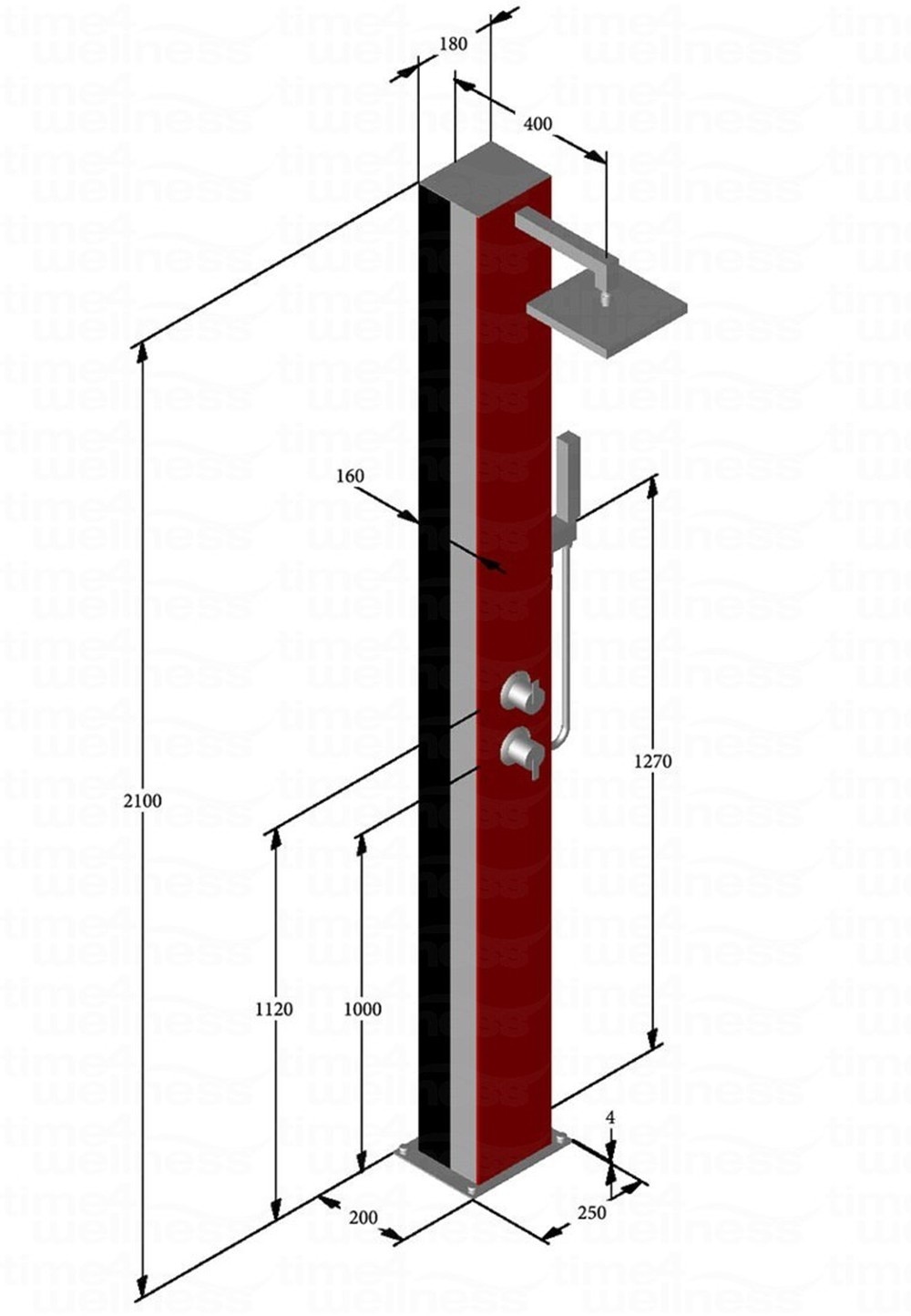 Ideal Solar Buitendouche Saba