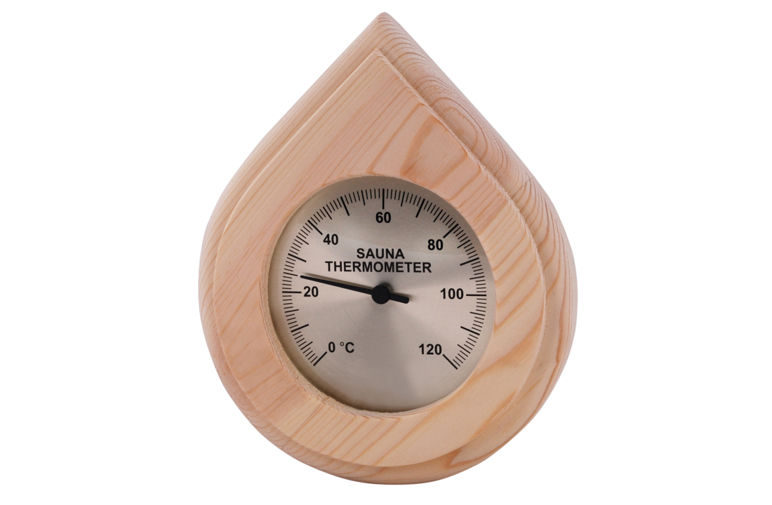 Thermometer druppelvorm Pine