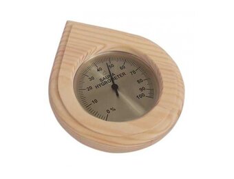 Sauna Hygrometer in druppelvorm Pine  150x180x30mm