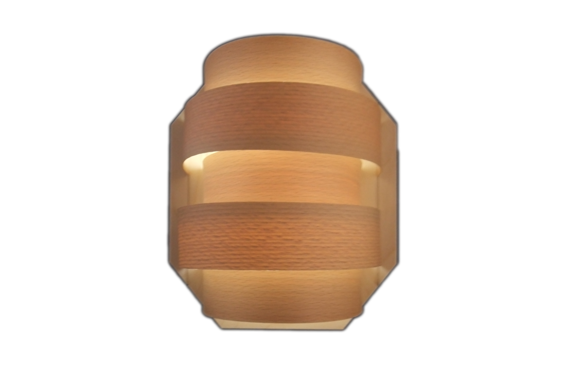 Saunalamp met houten lampenkap