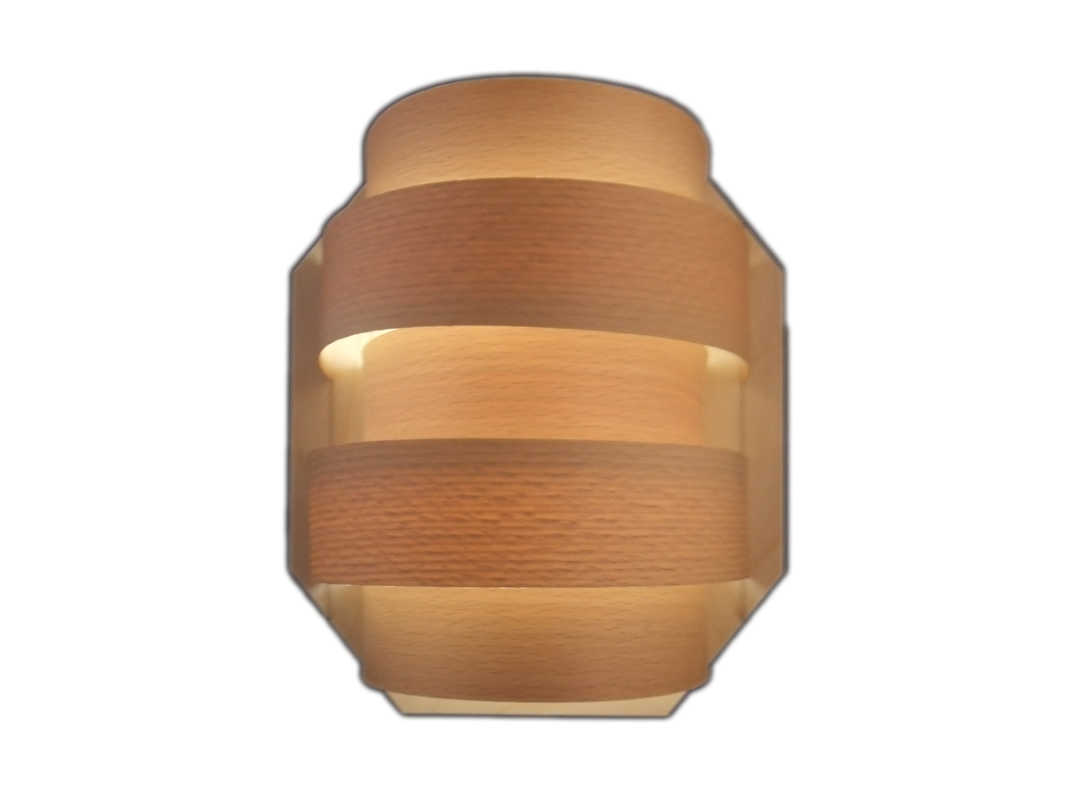 Saunalamp met houten lampenkap