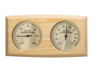 Thermo- Hygrometer met ovalen behuizing 255x140mm