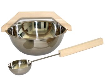 EOS Aufguss sauna emmer-lepel set RVS