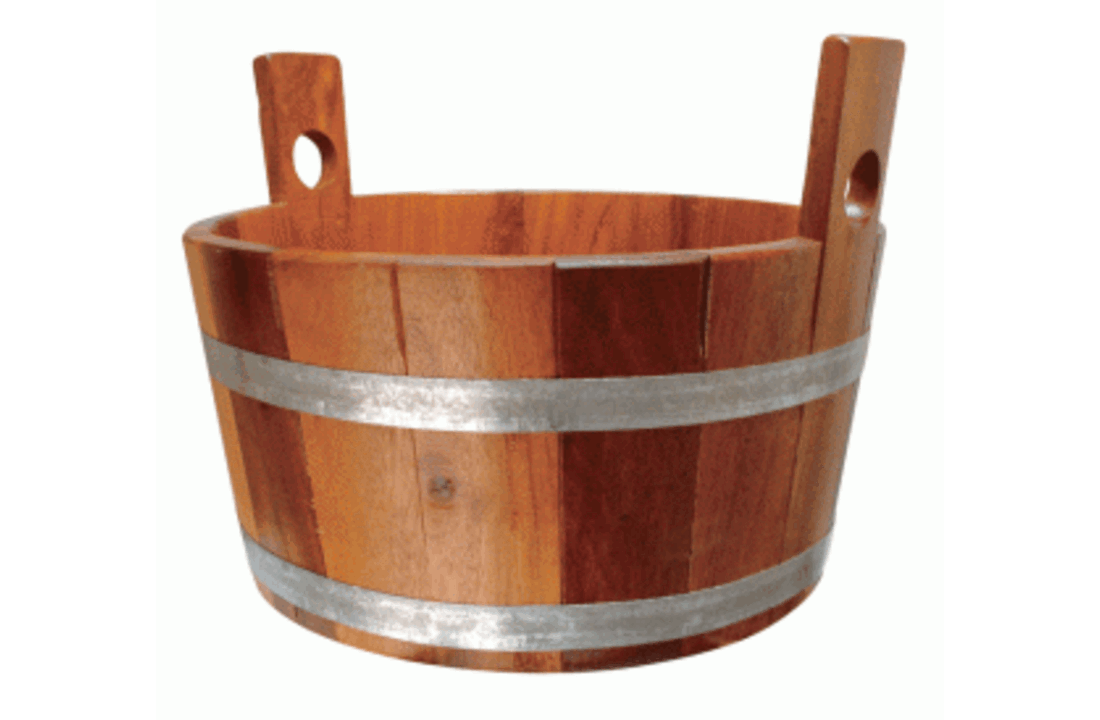 Voetenbak Kambala 16 liter, blank gelakt