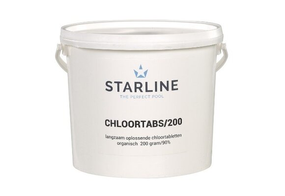 Starline chloortabs chloortabletten 200 grams 5 Kg