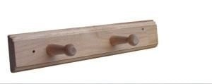 Kapstok 2-haaks model hout