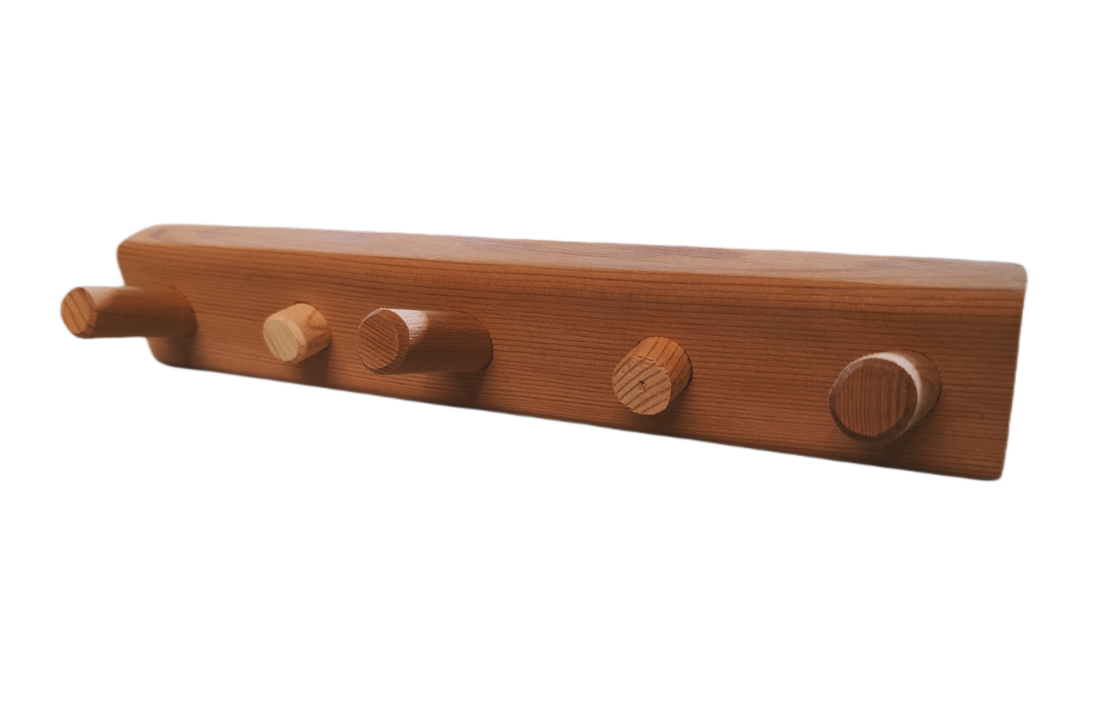 Kapstok 3-haaks model hout