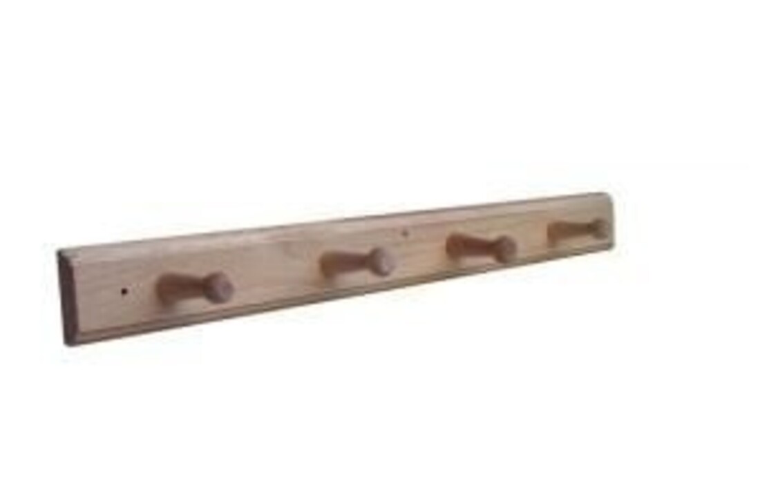 Kapstok 4-haaks model hout