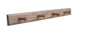 Kapstok 4-haaks model hout