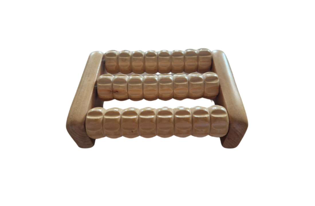 Voetmassagerol Grind - massageroller hout