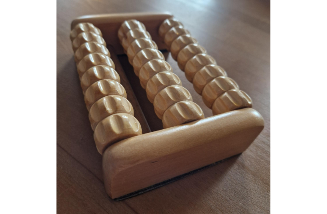 Voetmassagerol Grind - massageroller hout
