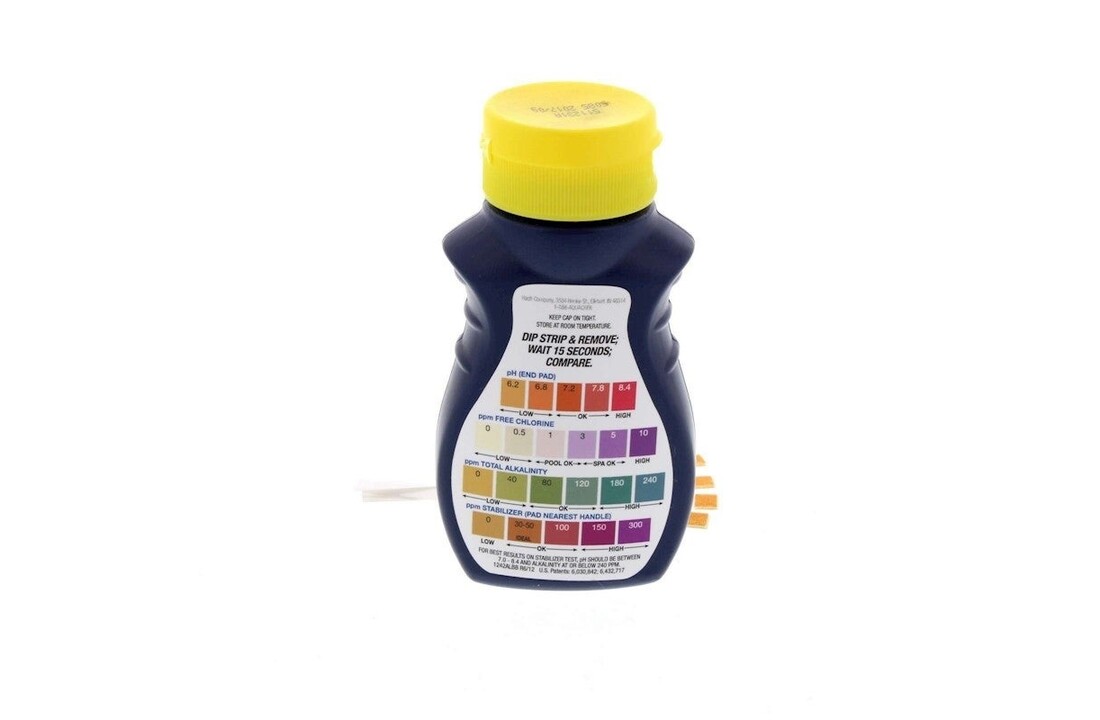Aquachek Geel 4 in 1 Zwembadwater Testset