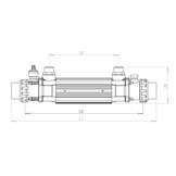 Warmtewisselaar Elecro 85kW Titanium