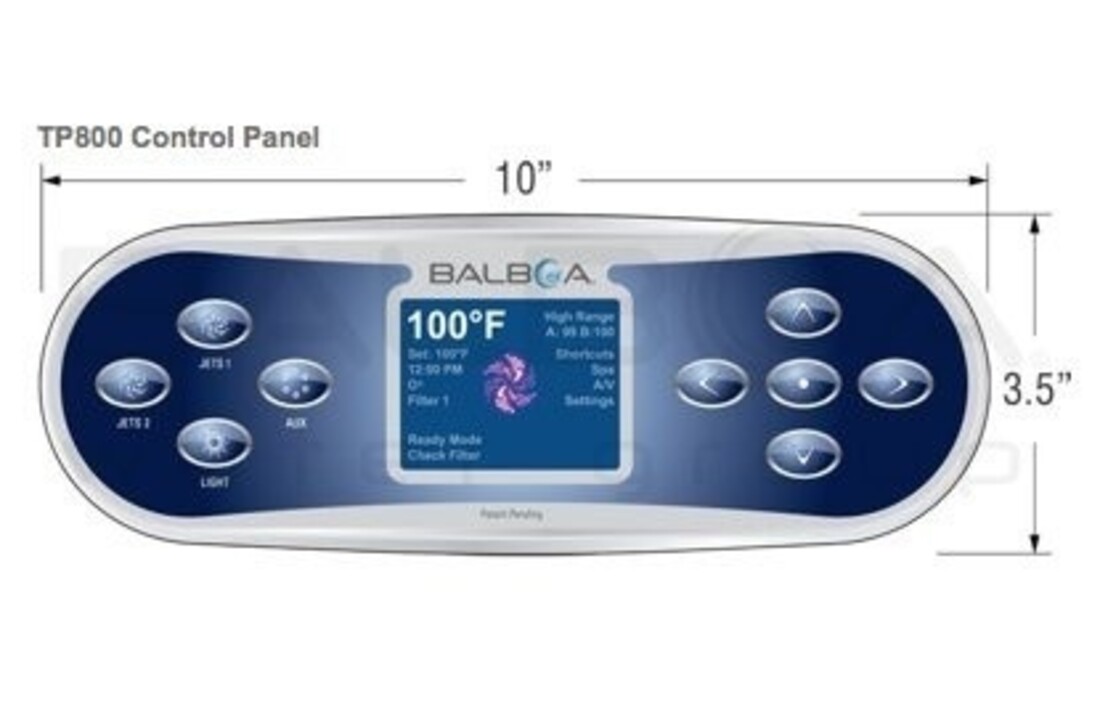 Balboa TP800 Topside Bedieningspaneel