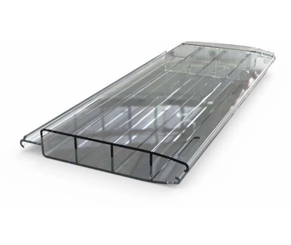 Aquadeck Zwembad Lamellen Polycarbonaat Kleur Transparant