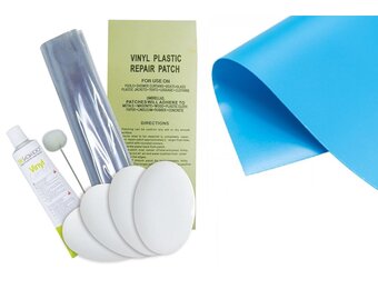 Zwembad Plakset met Blauwe Folie
