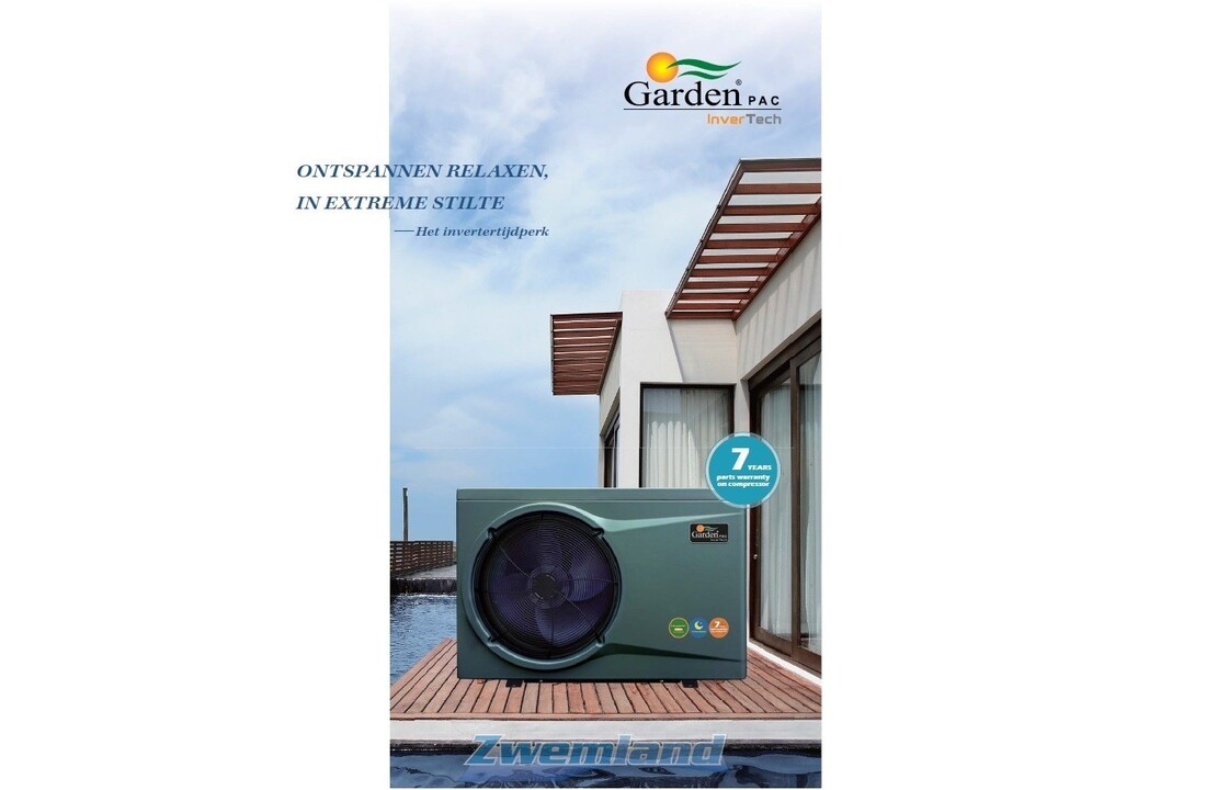Garden Pac Inverter R32 20.4kW 220v 50-95m3 Zwembad Warmtepomp