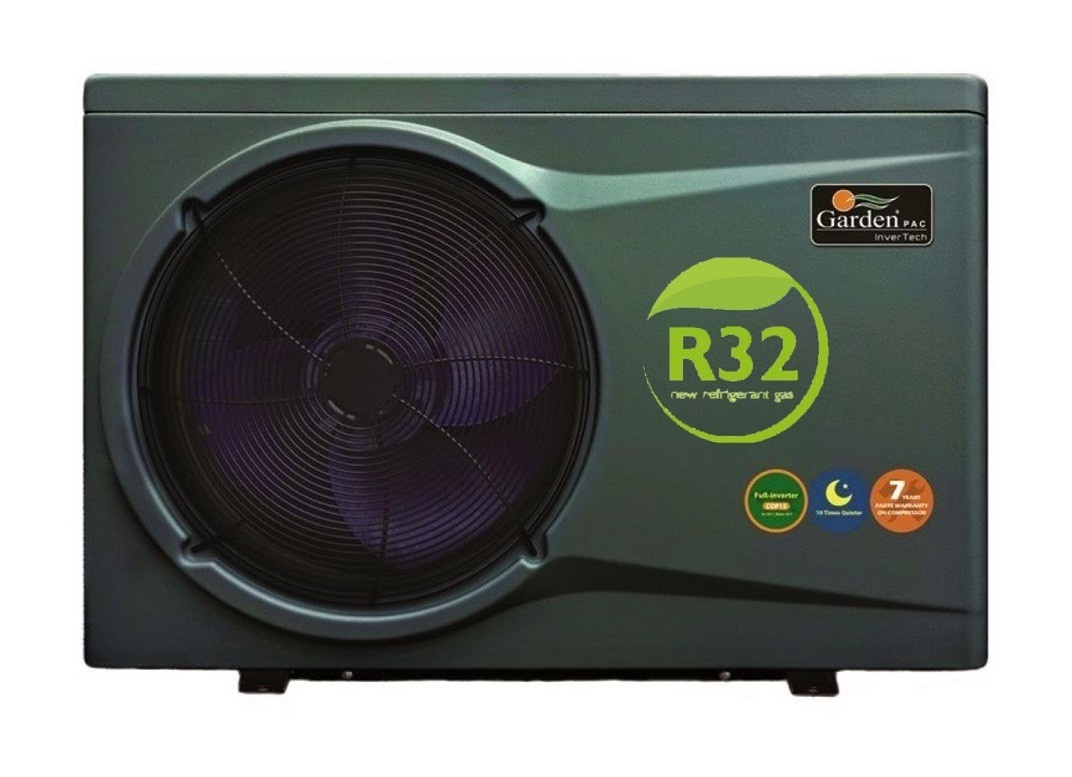 Garden Pac Inverter R32  17.3kW 220v 40-75m3 Zwembad Warmtepomp
