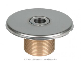 Allfit Bronzen inlaatfitting inclusief Ø18mm nozzle 2”