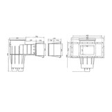 Hayward Skimmer Premium / Cofies licht grijs voor liner zwembaden grote opening