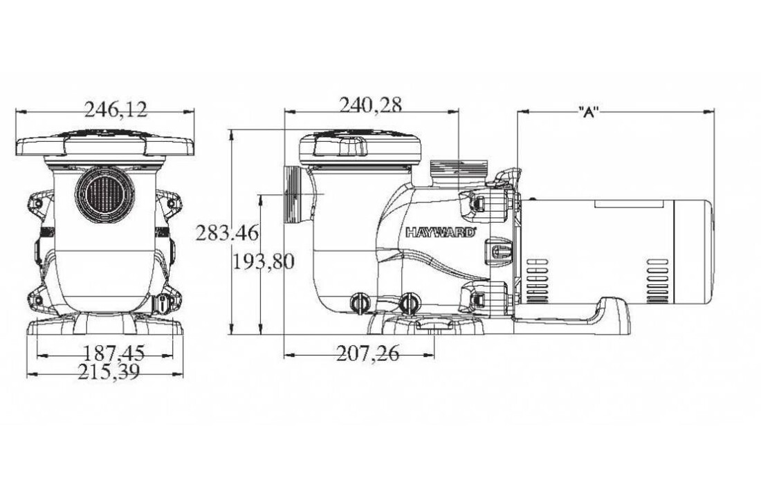 Hayward Max Flo XL Zwembadpomp 17m3/h 230v