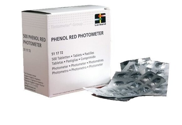 Lovibond pH navulling - Phenol Red - 250 Stuks