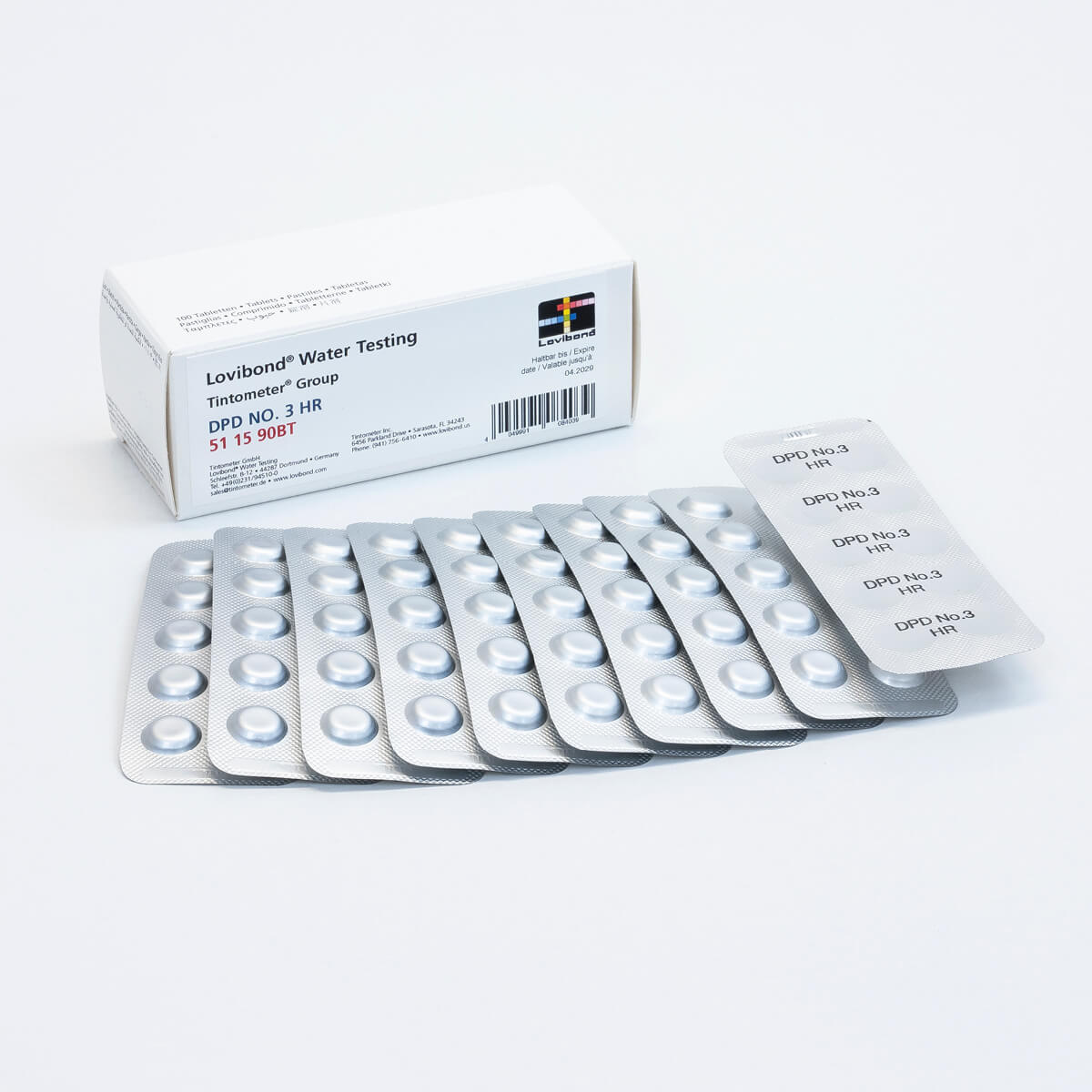 Lovibond DPD 3 navulling reagens 250 Stuks