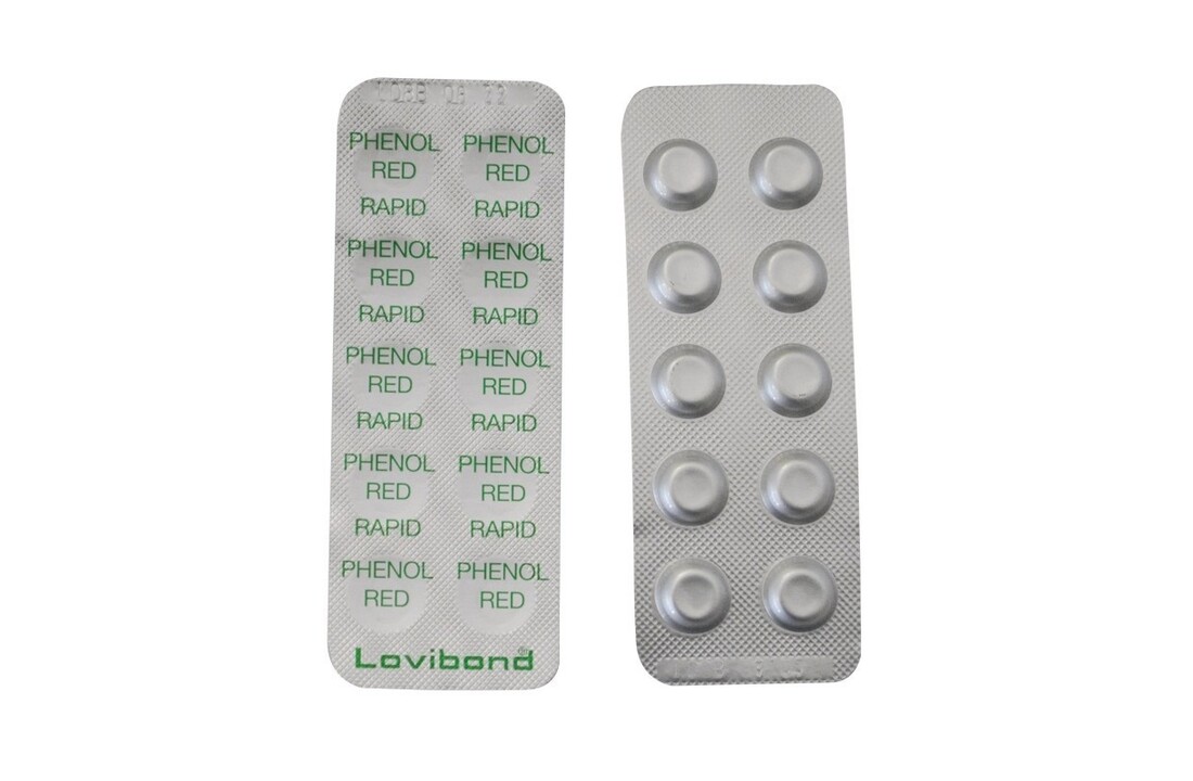 Lovibond pH navulling reagens 10 stuks - Phenol Red