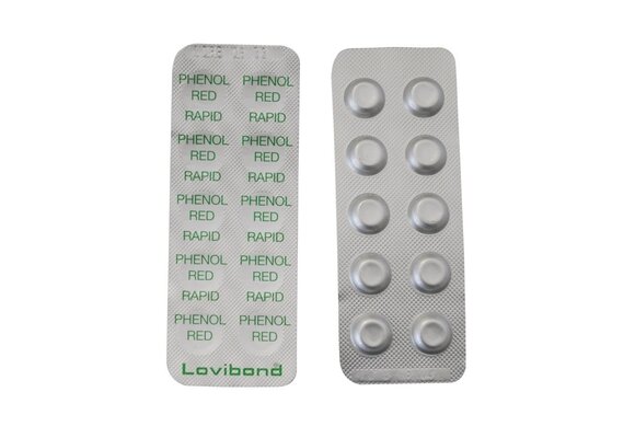 Lovibond pH navulling reagens - Phenol red - 10 stuks