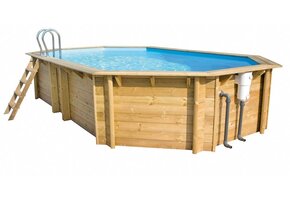 Tropic Houten Zwembad Octo+ 5.10 4.95 x 3.45 x 1.20 meter