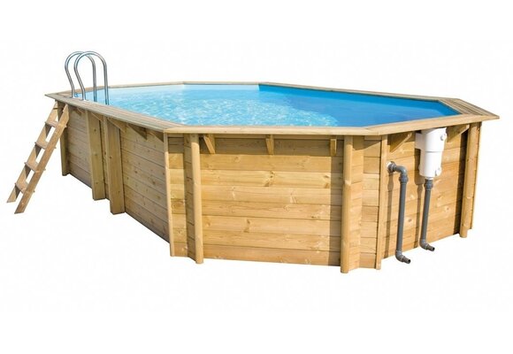Tropic Houten Zwembad Octo+ 5.10 4.95 x 3.45 x 1.20 meter
