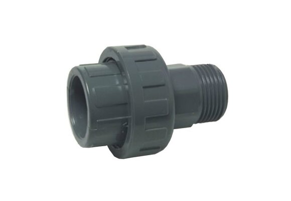 PVC KOPPELING 40mm x 1 1/4'' Buitendraad PN10